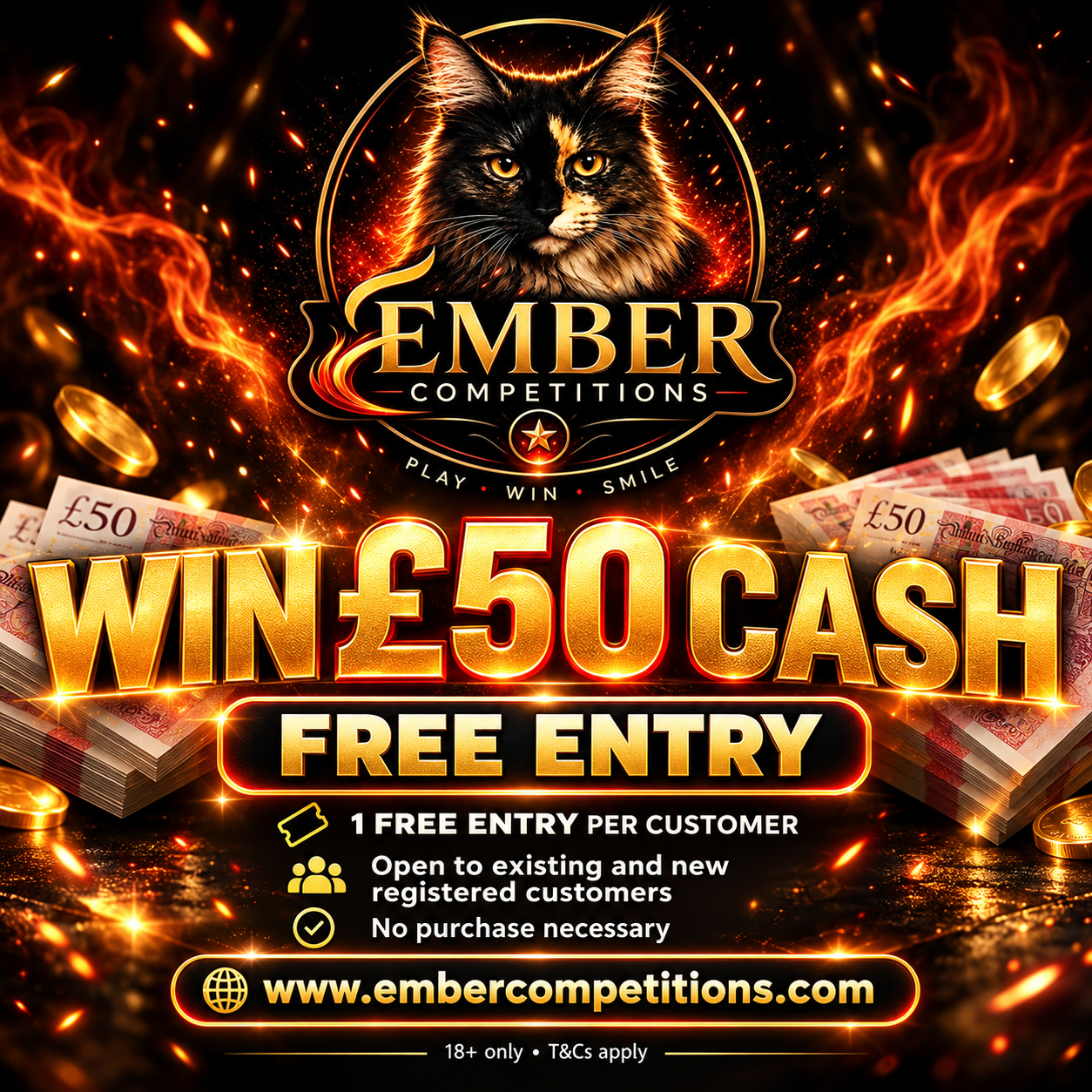 Win £50 Cash – Free Entry