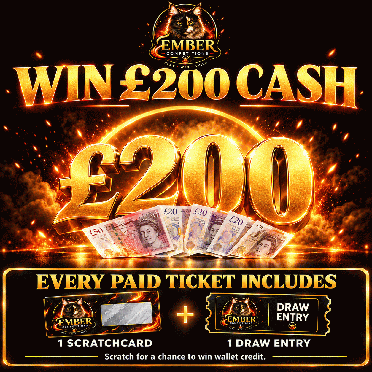 Win £200 Cash